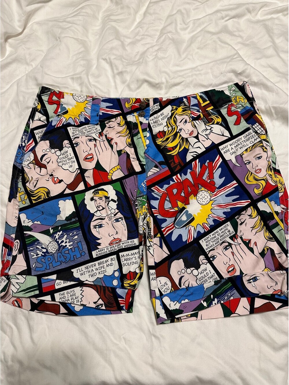 Comic Strip Loudmouth Golf Shorts Womens 14